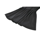 Darkinlove Women's Gothic Lace-up Square-cut Collar Puff Short Sleeved Dress