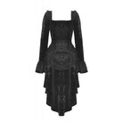 Darkinlove Women's Gothic Layered High-low Velvet Dress
