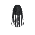 Darkinlove Women's Gothic Layered Lace Mesh Streamer Skirt