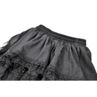 Darkinlove Women's Gothic Layered Lace Trim Ruffle Mini Skirt