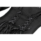 Darkinlove Women's Gothic Layered Lace-up Square-cut Collar Dress