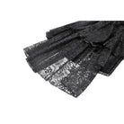 Darkinlove Women's Gothic Layered Lace-up Square-cut Collar Dress