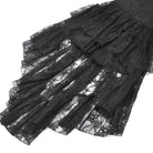 Darkinlove Women's Gothic Layered Ruffled High-Low Slip Dress