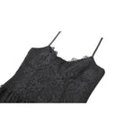 Darkinlove Women's Gothic Layered Ruffled High-Low Slip Dress