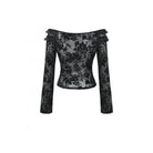 Darkinlove Women's Gothic Layered Ruffled Lace Shirt