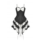 Darkinlove Women's Gothic Lolita Bowknot Contrast Color Slip Dress