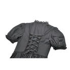 Darkinlove Women's Gothic Lolita Lacing-up Puff Sleeved Lace Dress