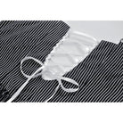 Darkinlove Women's Gothic Lolita Pinstriped Slip Dress