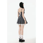 Darkinlove Women's Gothic Lolita Pinstriped Slip Dress