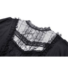 Darkinlove Women's Gothic Lolita Puff Sleeved Lace Doll Dress