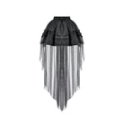 Darkinlove Women's Gothic Mesh Tailed Lace Pleated Skirt