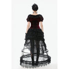 Darkinlove Women's Gothic Multi-Layered Lace Boning Petticoat