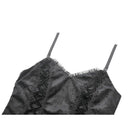 Darkinlove Women's Gothic Multi-Layered Lace Fishtail Slip Dress