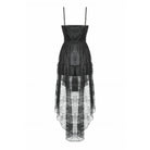 Darkinlove Women's Gothic Multi-Layered Lace Fishtail Slip Dress