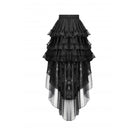 Darkinlove Women's Gothic Multilayer High/Low Lace Skirt