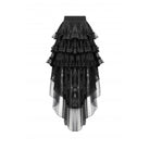 Darkinlove Women's Gothic Multilayer High/Low Lace Skirt