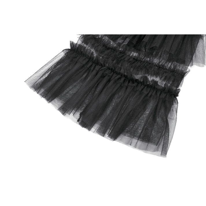 Darkinlove Women's Gothic Multilayer Mesh Leg Warmer