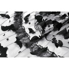 Darkinlove Women's Gothic Multilayer Ruffles Lace Velet Slip Dress