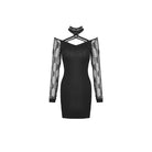 Darkinlove Women's Gothic Net Sleeve Halter Dresses