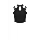 Darkinlove Women's Gothic Net Splicing Midriff-baring Tank Tops
