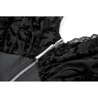 Darkinlove Women's Gothic Off-shoulder Flare Sleeved Hooded Maxi Dress Black