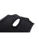 Darkinlove Women's Gothic Off Shoulder Lace Splice Dress