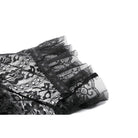 Darkinlove Women's Gothic Off Shoulder Ruffles Lace Top