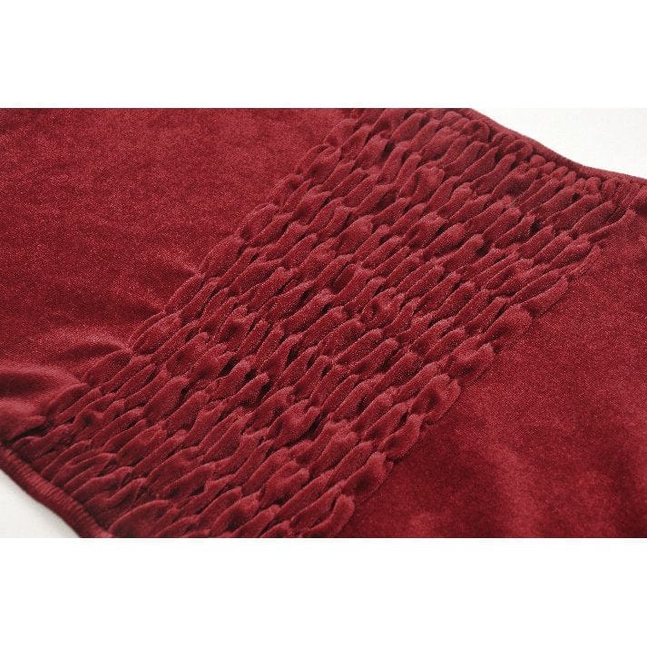 Darkinlove Women's Gothic Off-the-shoulder Contrast Color Lace Top