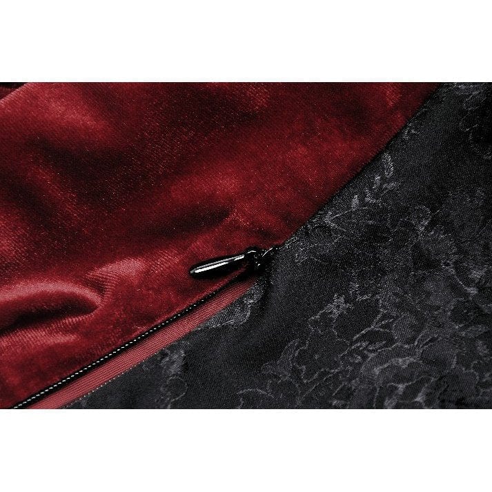 Darkinlove Women's Gothic Off-the-shoulder Contrast Color Lace Top