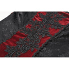 Darkinlove Women's Gothic Off-the-shoulder Contrast Color Lace Top