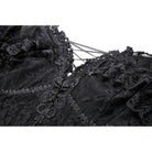 Darkinlove Women's Gothic Off-the-Shoulder Ruffled Lace Splice Prom Dress