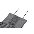 Darkinlove Women's Gothic Pinstripe Multilayer Falbala Slip Dress