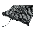 Darkinlove Women's Gothic Pinstripe Peter Pan Collar Long Sleeved Shirt