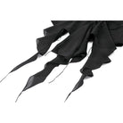 Darkinlove Women's Gothic Plunging Pleated Puff Short Sleeved Blouse