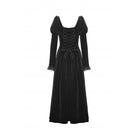 Darkinlove Women's Gothic Puff Sleeved High-low Velvet Dress