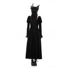 Darkinlove Women's Gothic Puff Sleeved High-low Velvet Dress