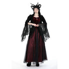 Darkinlove Women's Gothic Puff Sleeved Ruffled Velvet Cape