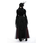 Darkinlove Women's Gothic Puff Sleeved Ruffled Velvet Cape