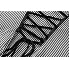 Darkinlove Women's Gothic Puff Sleeved Striped Shirt