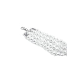 Darkinlove Women's Gothic Rose Beaded Multilayer Pearl Necklace