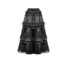 Darkinlove Women's Gothic Rose Lace Layered Long Skirt