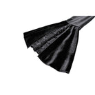 Darkinlove Women's Gothic Rose Lace Splice Ruffle High-Low Hem Flare Sleeve Velvet Dress