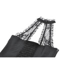 Darkinlove Women's Gothic Rose Ruched Halter Top