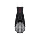 Darkinlove Women's Gothic Ruffle High/Low Hem Slip Dress
