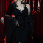 Darkinlove Women's Gothic Ruffled Lace Cape