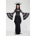 Darkinlove Women's Gothic Ruffled Lace High/Low Coat