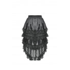 Darkinlove Women's Gothic Ruffled Layered High-low Skirt