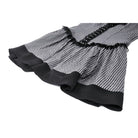 Darkinlove Women's Gothic Ruffled Striped Grad Dress