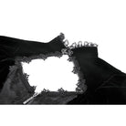 Darkinlove Women's Gothic Ruffled Tiered Hem High Low Puff Sleeved Jacket