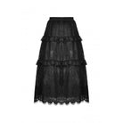 Darkinlove Women's Gothic Ruffles Lace Maxi Skirt